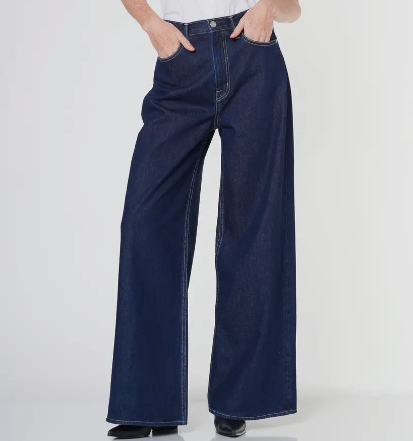 High rise baggy ultra wide leg jeans by Noend Denim